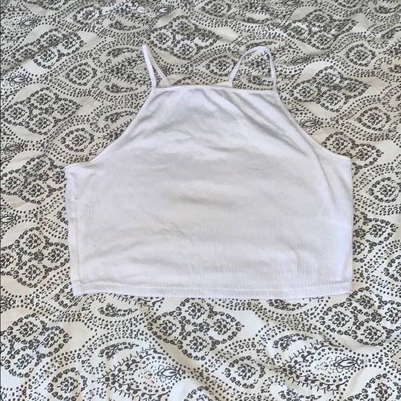 White cropped tank top. - Picture 1 of 2